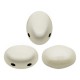 Cuentas de vidrio Samos® by Puca® - Opaque white ceramic look 03000/14400